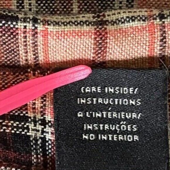 Maison Scotch Western Shirt Womens 3 Mixed Plaid Smiley Pockets Studded US 8 - Picture 7 of 15